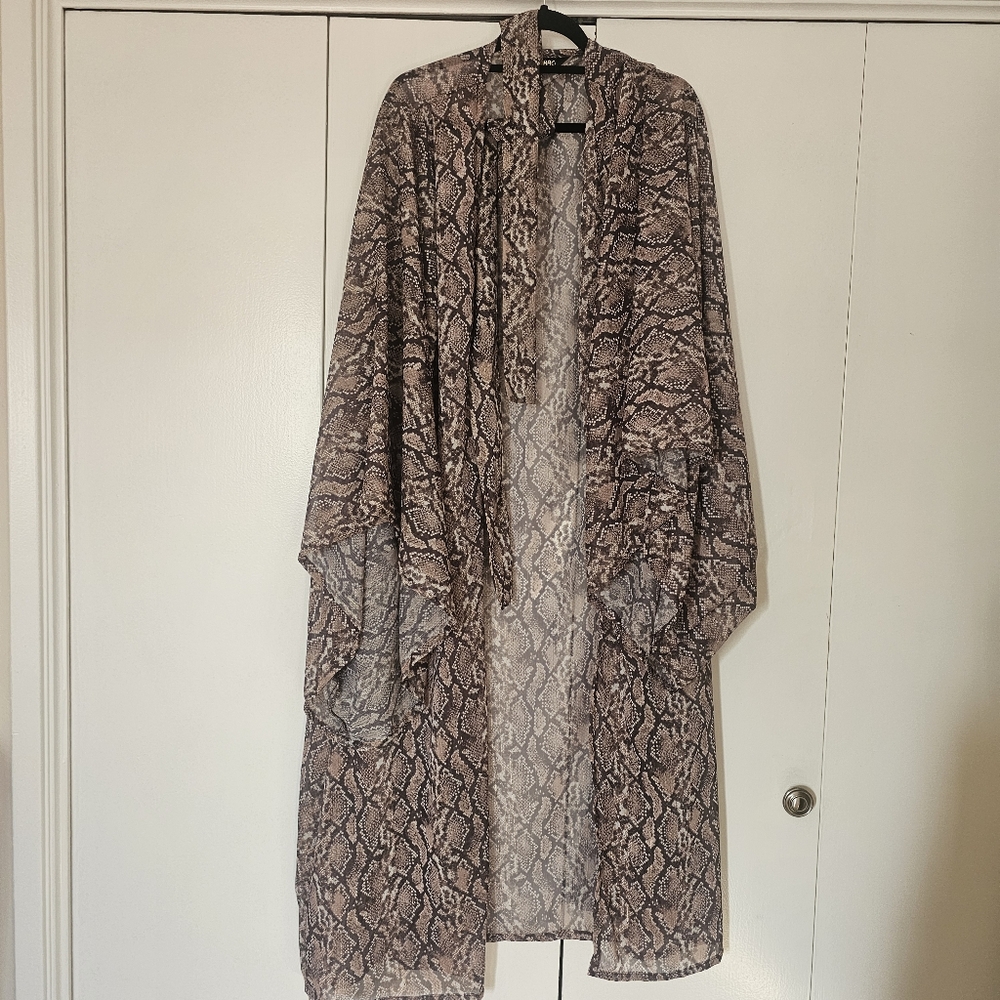 Jennafer Grace Pyothonidae Shimmer Kimono Sz Medium